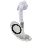 Scandvik Recessed Shower w\/6 White Hose - Euro Trigger Sprayer